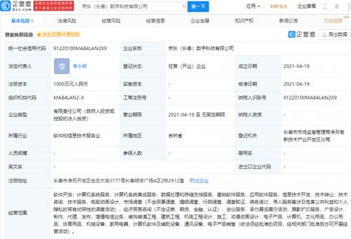 京東關(guān)聯(lián)企業(yè)成立數(shù)字科技新公司,經(jīng)營范圍含動漫動畫設(shè)計(jì)等